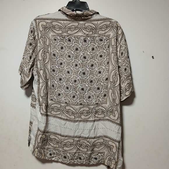 All Saints Men's Patterned Shirt - Black and White NWT. Size Small - Picture 6 of 12